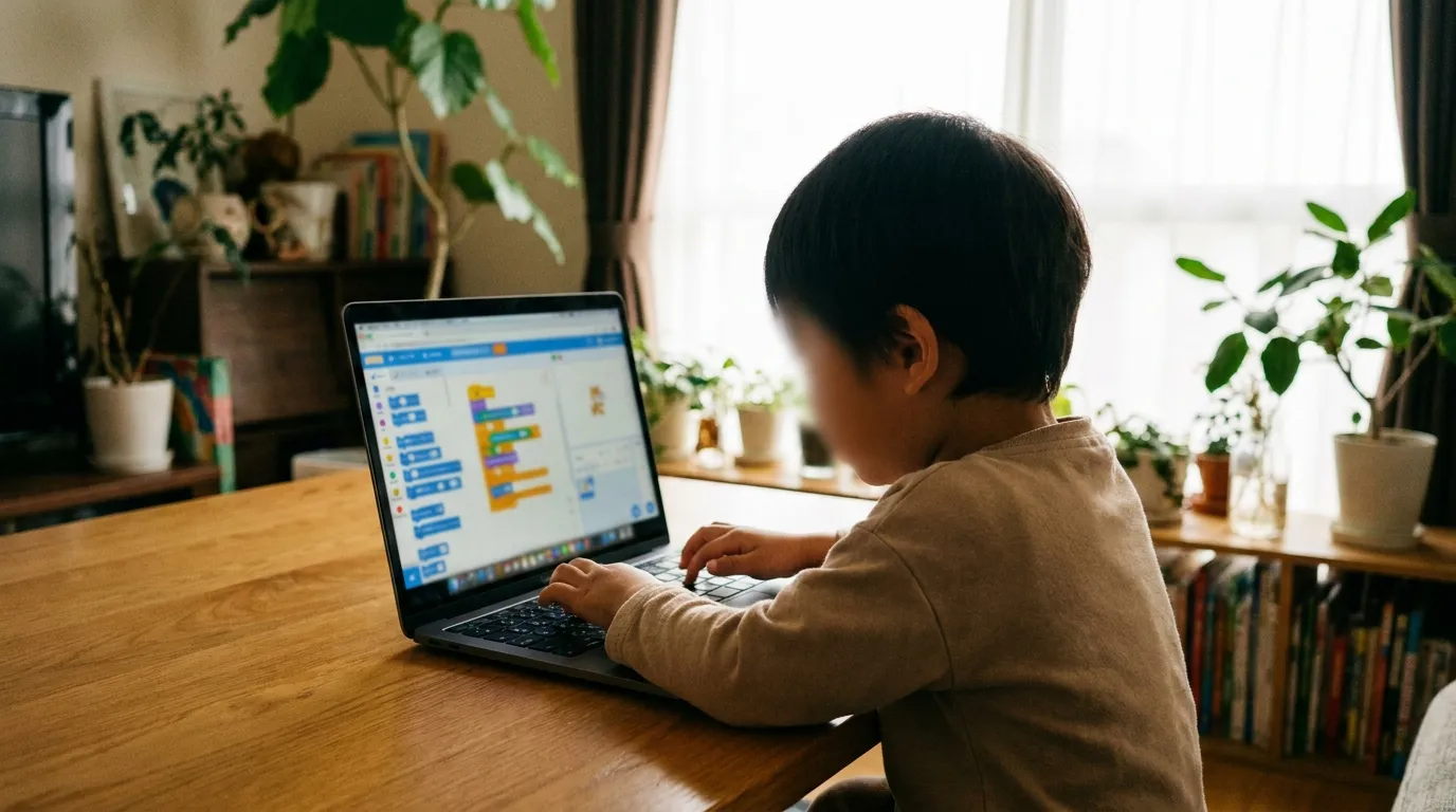 スクラッチは何から作る？ADHD息子が続けられた初級の4ステップと教材の選び方